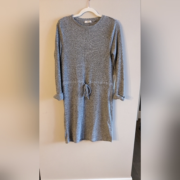 Long sleeve waist tie Dex dress - Picture 6 of 6